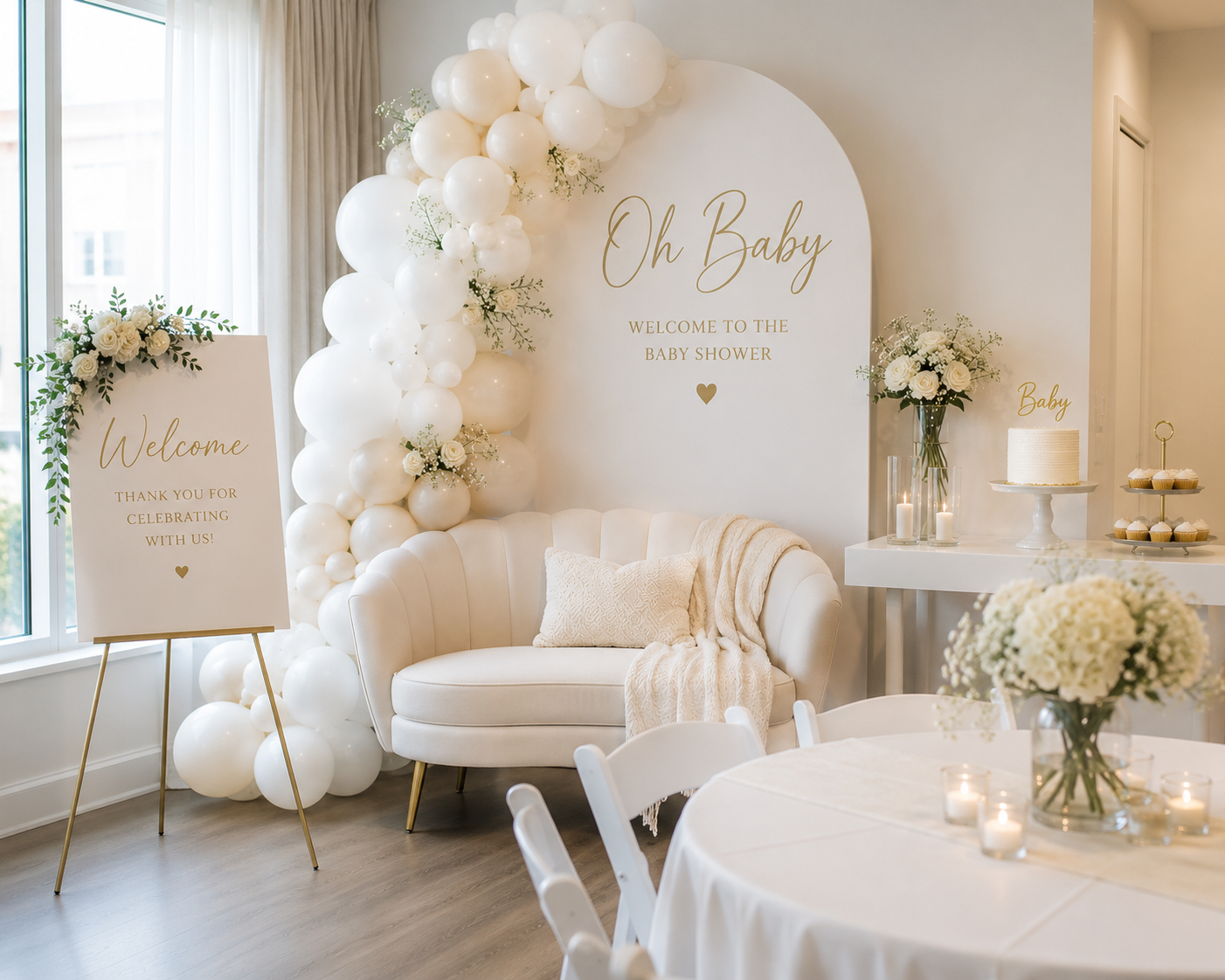Baby Shower in Blush